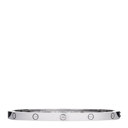 Cartier 18K White Gold Small LOVE Bracelet 15 1 of 5