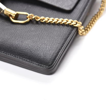 Chloe Goatskin Medium Faye Shoulder Bag Black 9 of 9