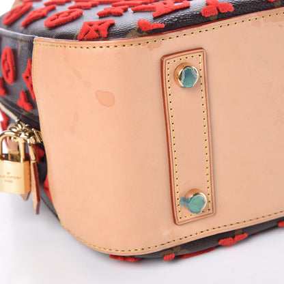 Louis Vuitton Monogram Tuffetage Deauville Cube Red 8 of 11