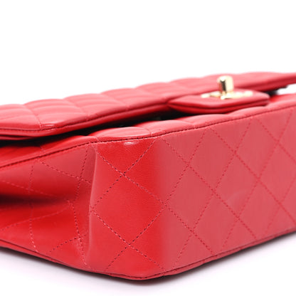 Chanel Lambskin Quilted Medium Double Flap Red 9 of 11
