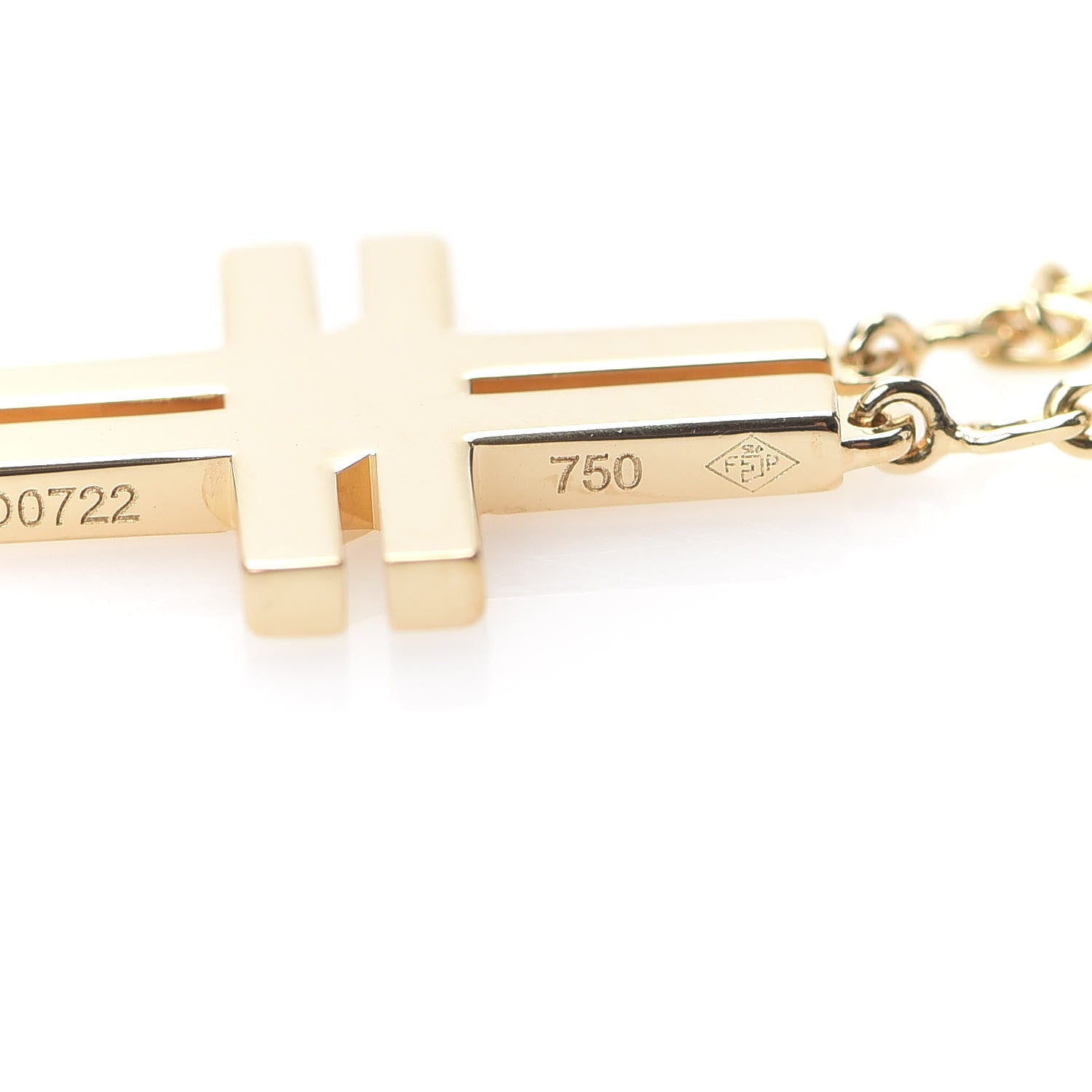 Cartier 18K Yellow Gold Double Cross Bracelet 6 of 7