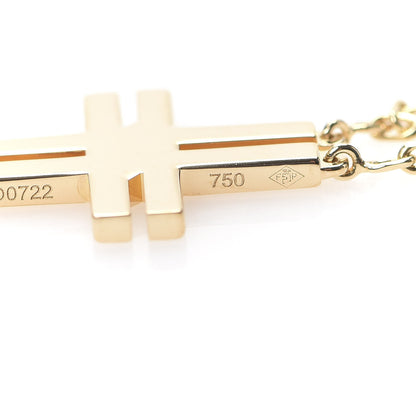 Cartier 18K Yellow Gold Double Cross Bracelet 6 of 7