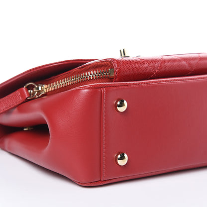 Chanel Caviar Quilted Small Business Affinity Flap Dark Red 8 of 9