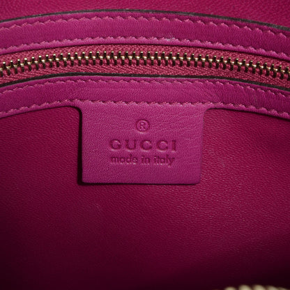 Gucci Crocodile Small Nice Top Handle Dome Bag Fuchsia 6 of 7