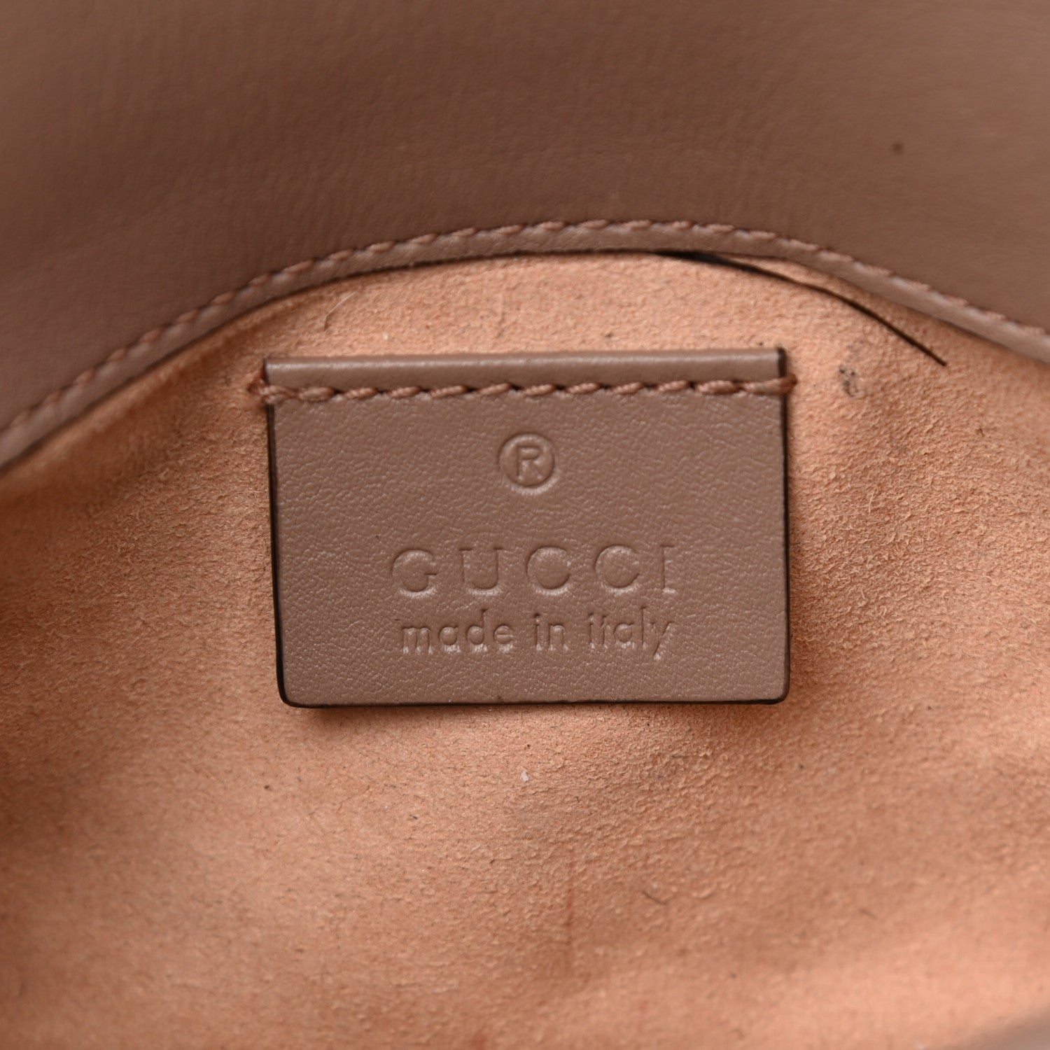 Gucci Calfskin Matelasse Super Mini GG Marmont Shoulder Bag Porcelain Rose 6 of 17