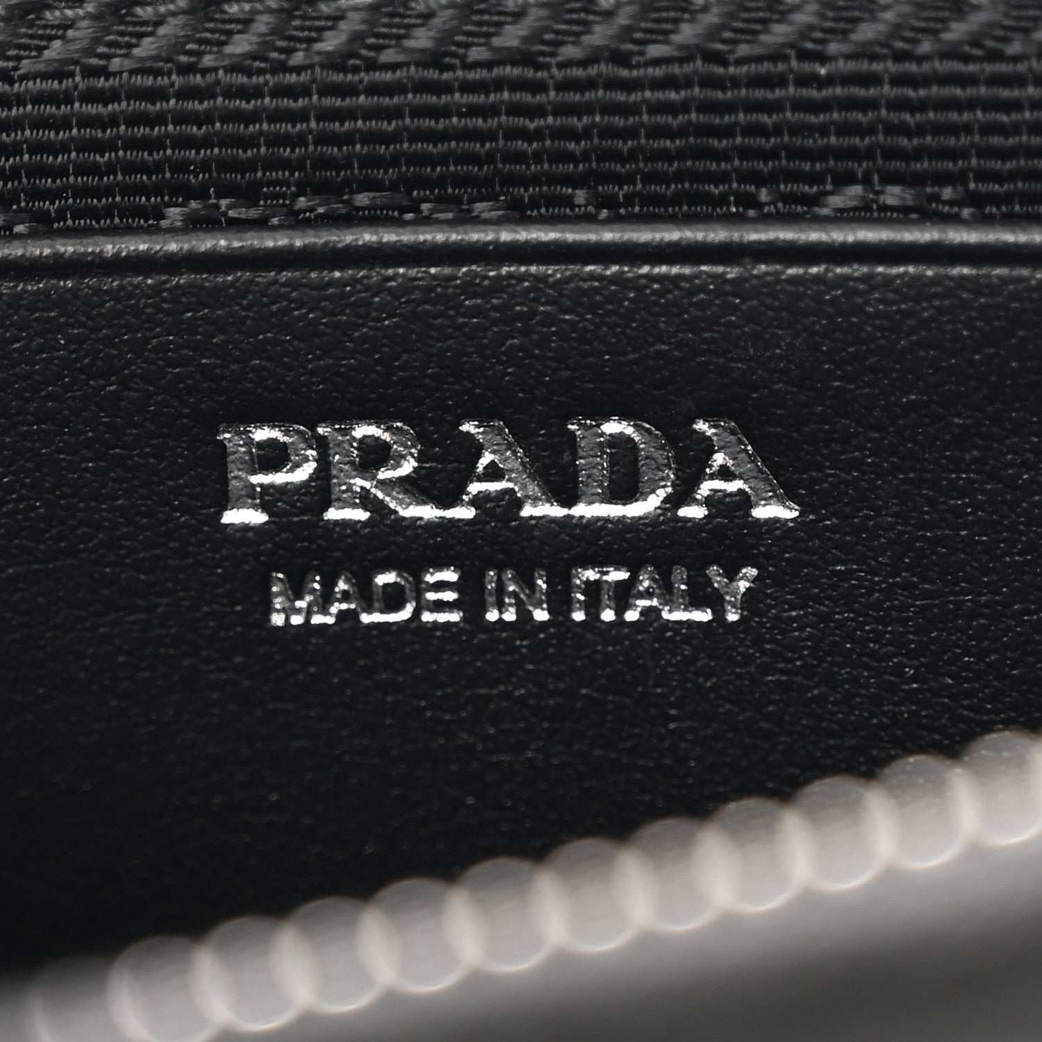 Prada Saffiano Mini Triangle Crossbody Pouch Black 7 of 15