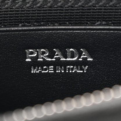 Prada Saffiano Mini Triangle Crossbody Pouch Black 7 of 15