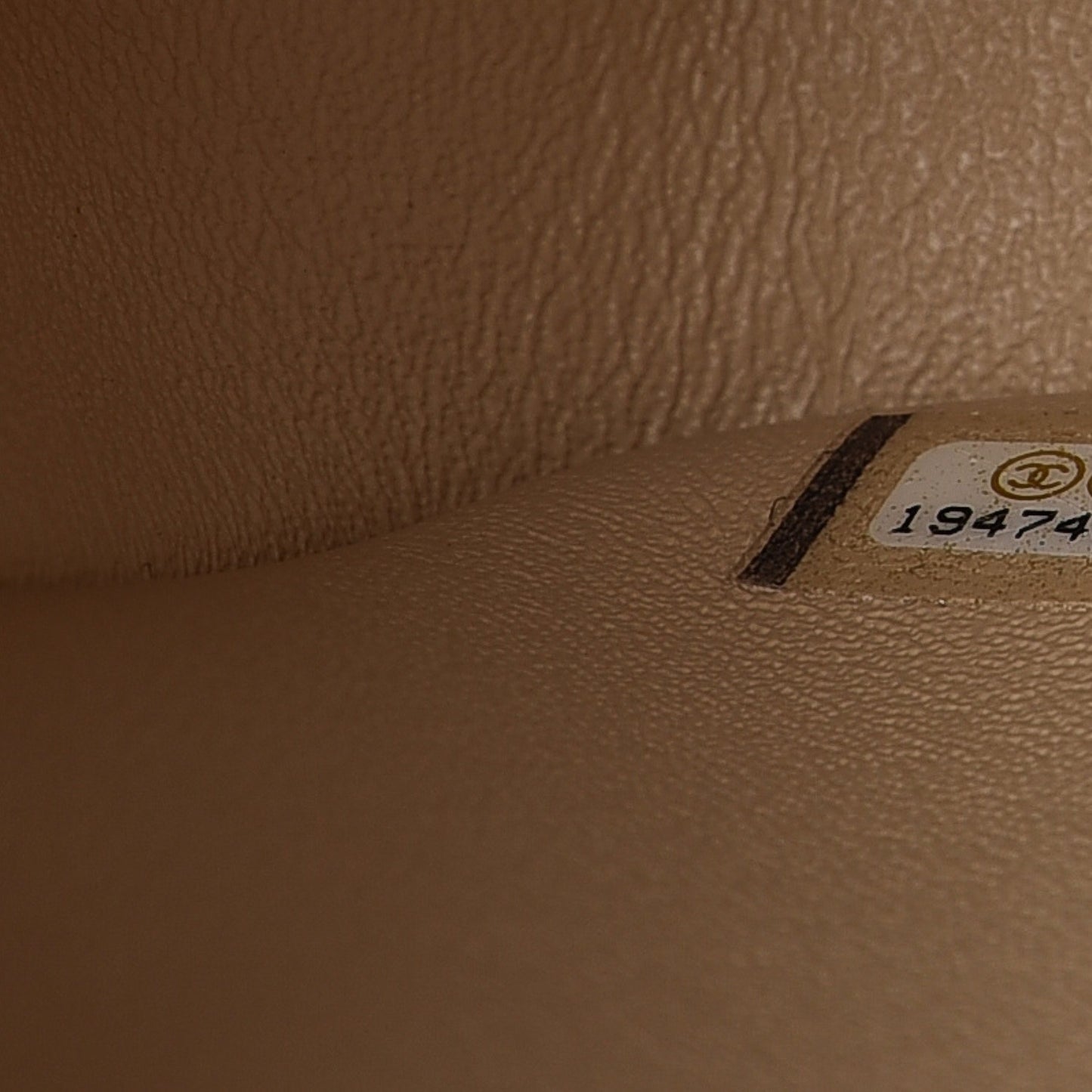 Lambskin Quilted Jumbo Double Flap Beige Clair