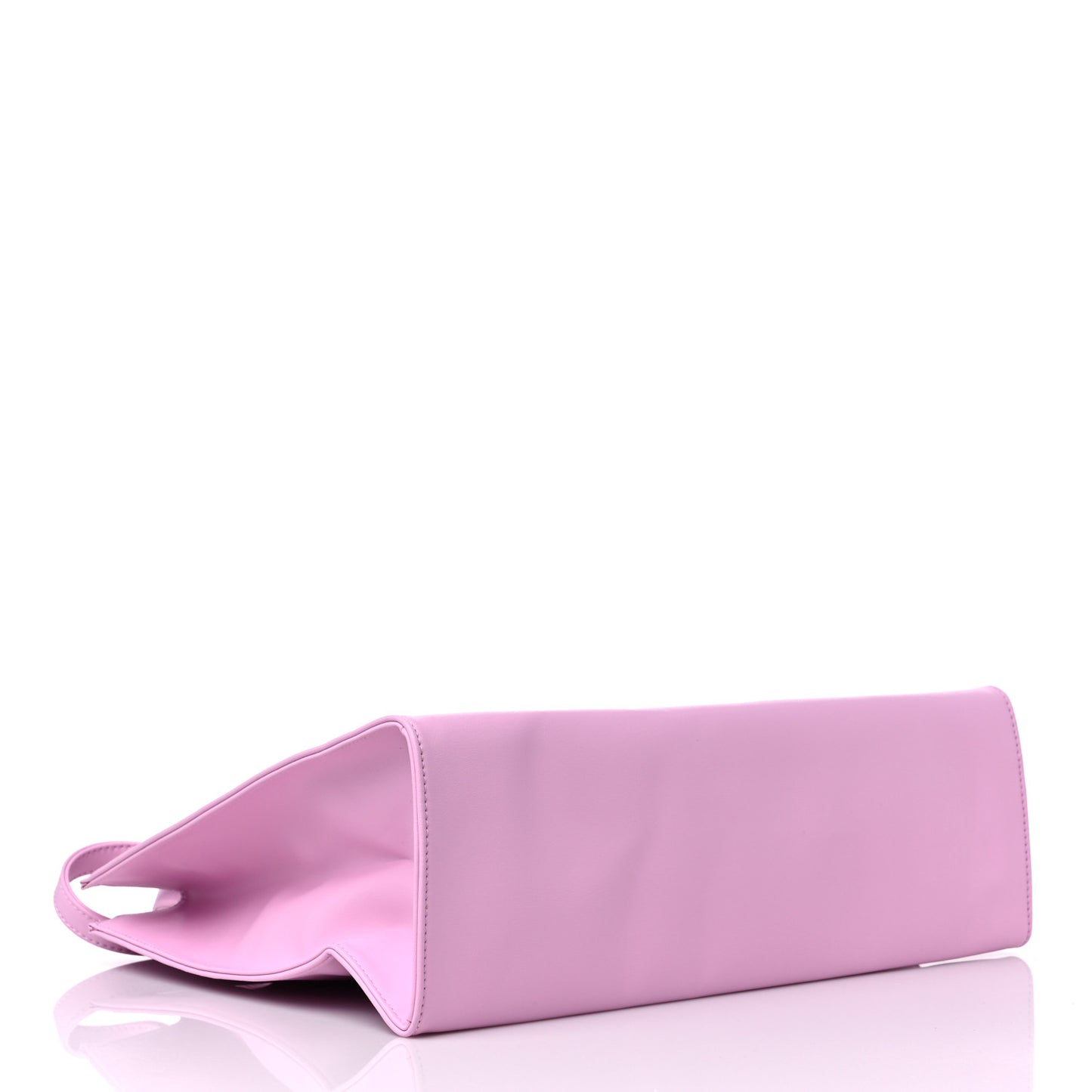 Vegan Leather Medium Shopping Bag Bubblegum