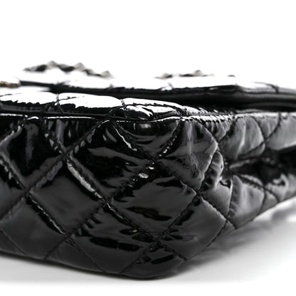 Chanel Patent Quilted Medium Double Flap Black 10 of 13
