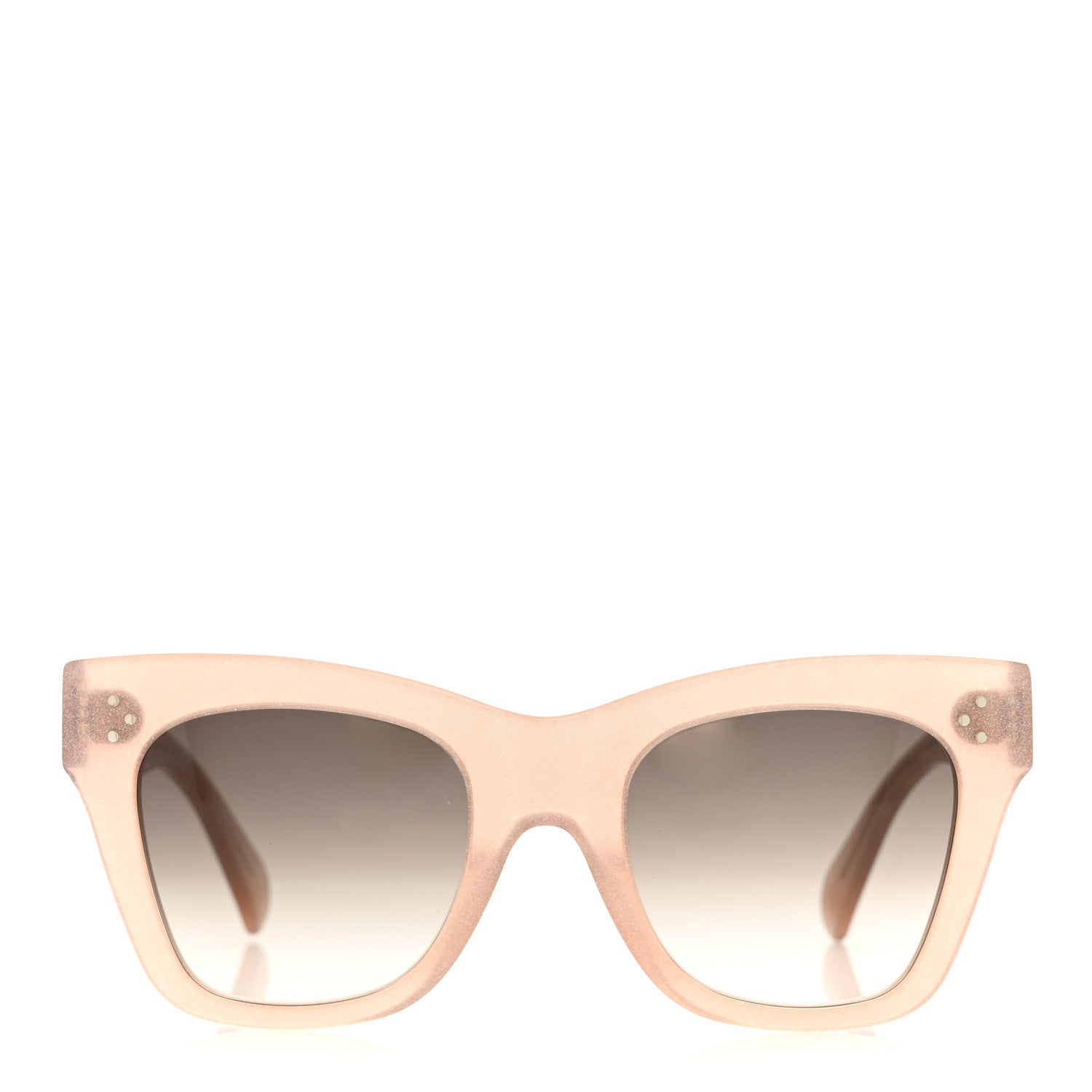 Celine Glitter Acetate Cat Eye Sunglasses CL4004IN Transparent Pink 2 of 7