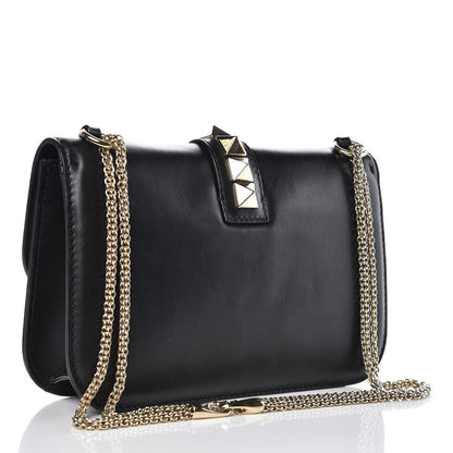 Valentino Garavani Vitello Medium Glam Lock Rockstud Flap Black 3 of 11