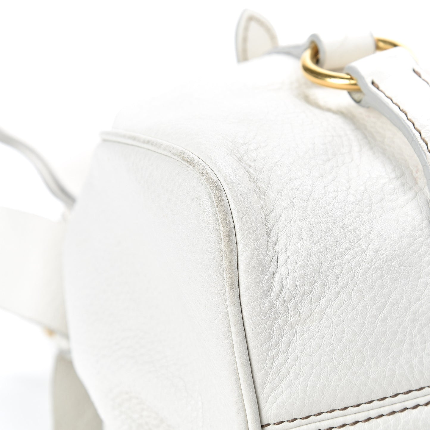 Vitello Bow Bag White