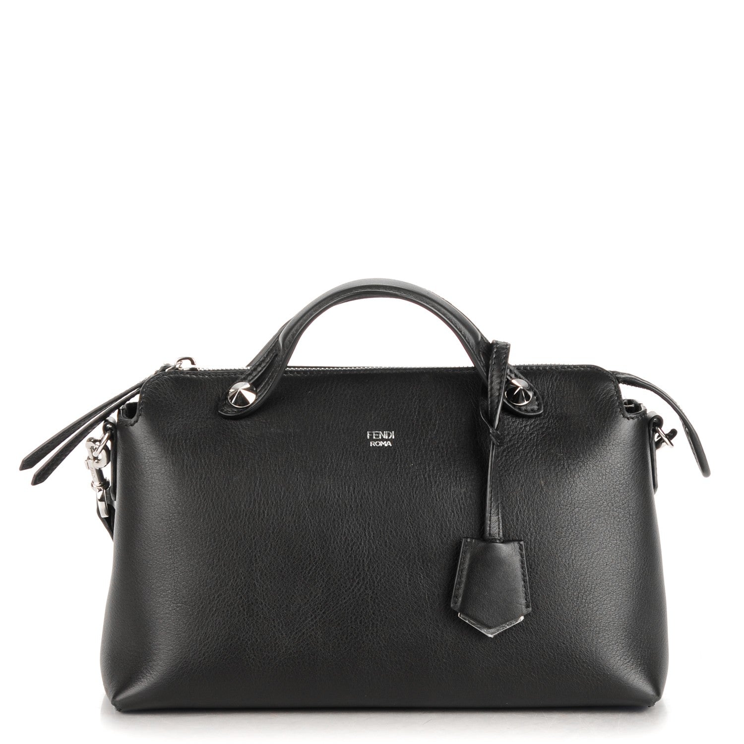 Fendi Vitello Dolce Medium By The Way Boston Bag Black 1 of 7