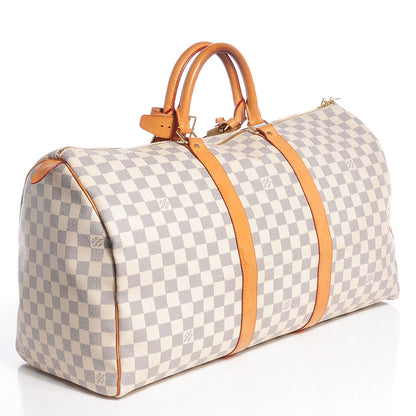 Louis Vuitton Damier Azur Keepall 50 3 of 7
