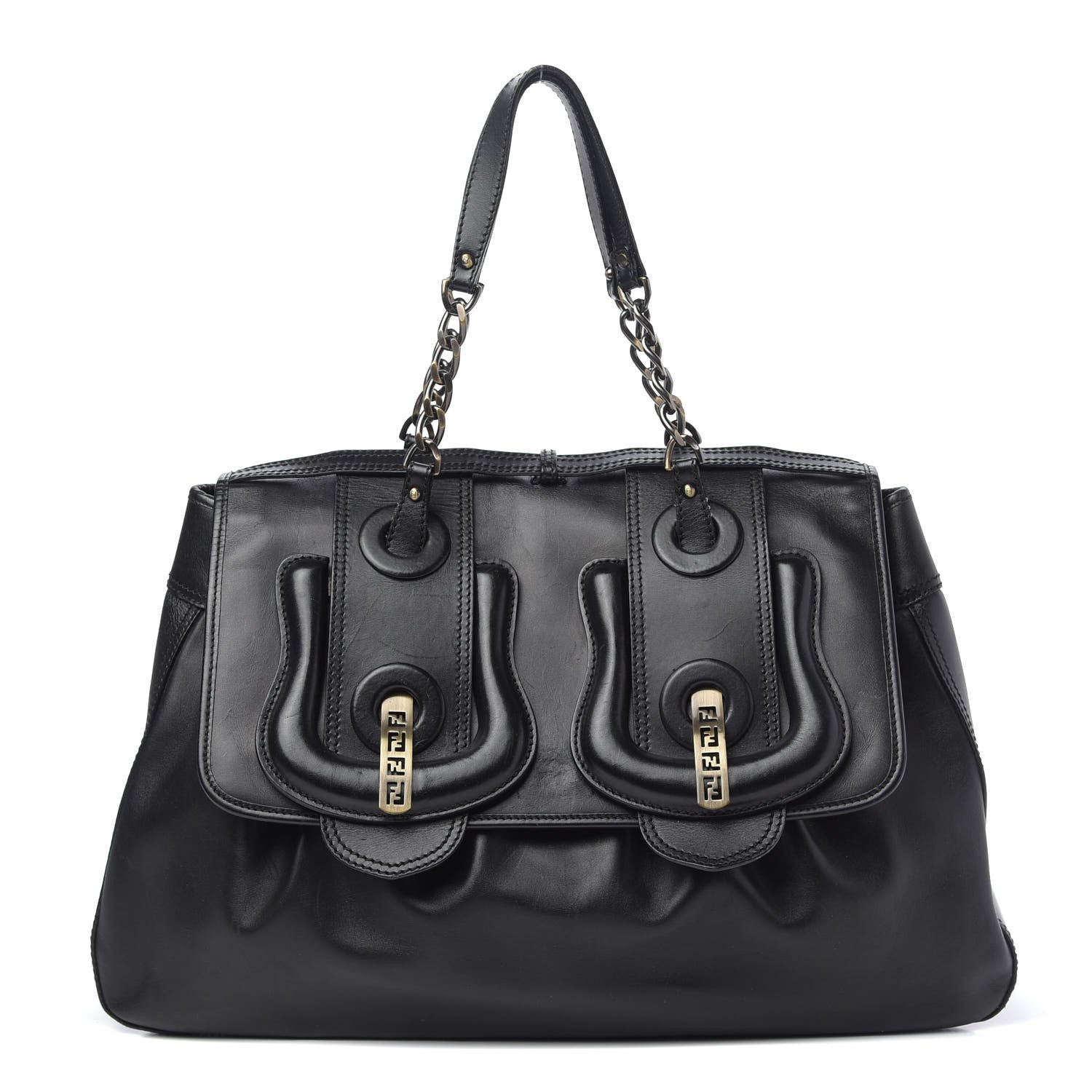 Fendi Cuoio Large B Bag Black 1 of 14
