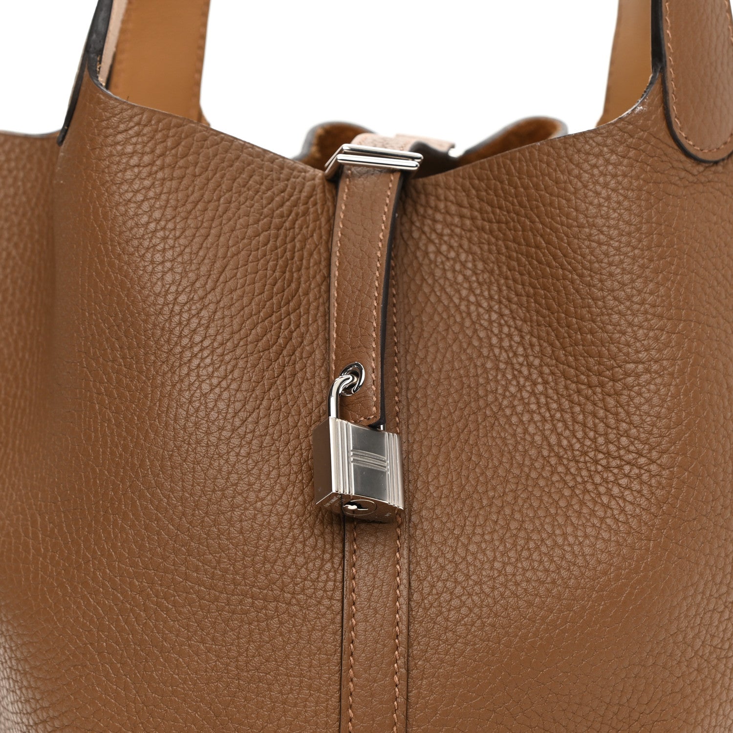 Hermes Taurillon Clemence Swift Eclat Picotin Lock 22 MM Alezan Biscuit 8 of 10