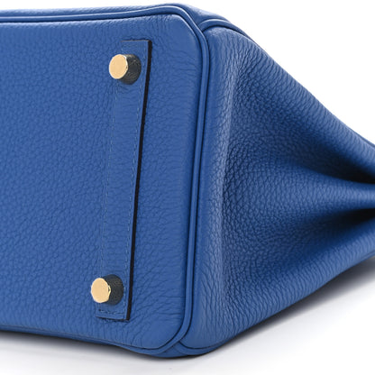 Hermes Togo Birkin 25 Bleu France 9 of 10