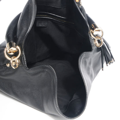 Gucci Leather Large Indy Top Handle Hobo Black 5 of 7
