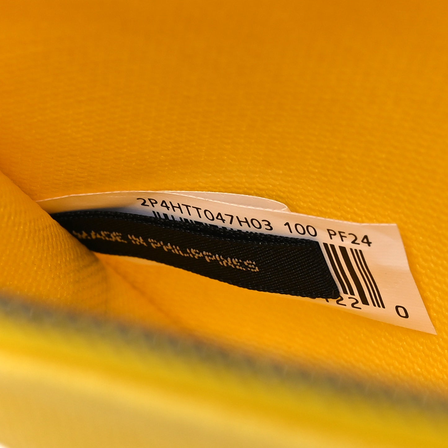 PVC The Small Tote Bag White Yellow