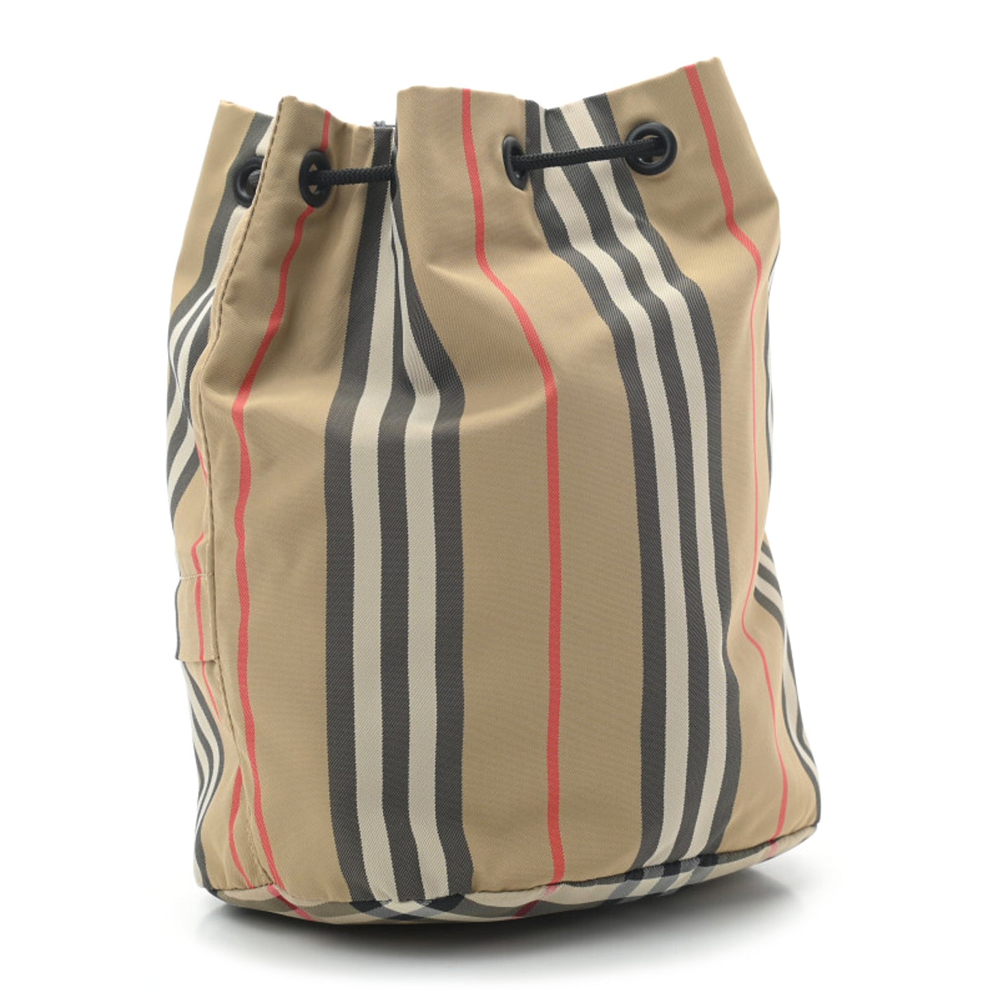 Econyl Icon Stripe Phoebe Drawcord Pouch Archive Beige