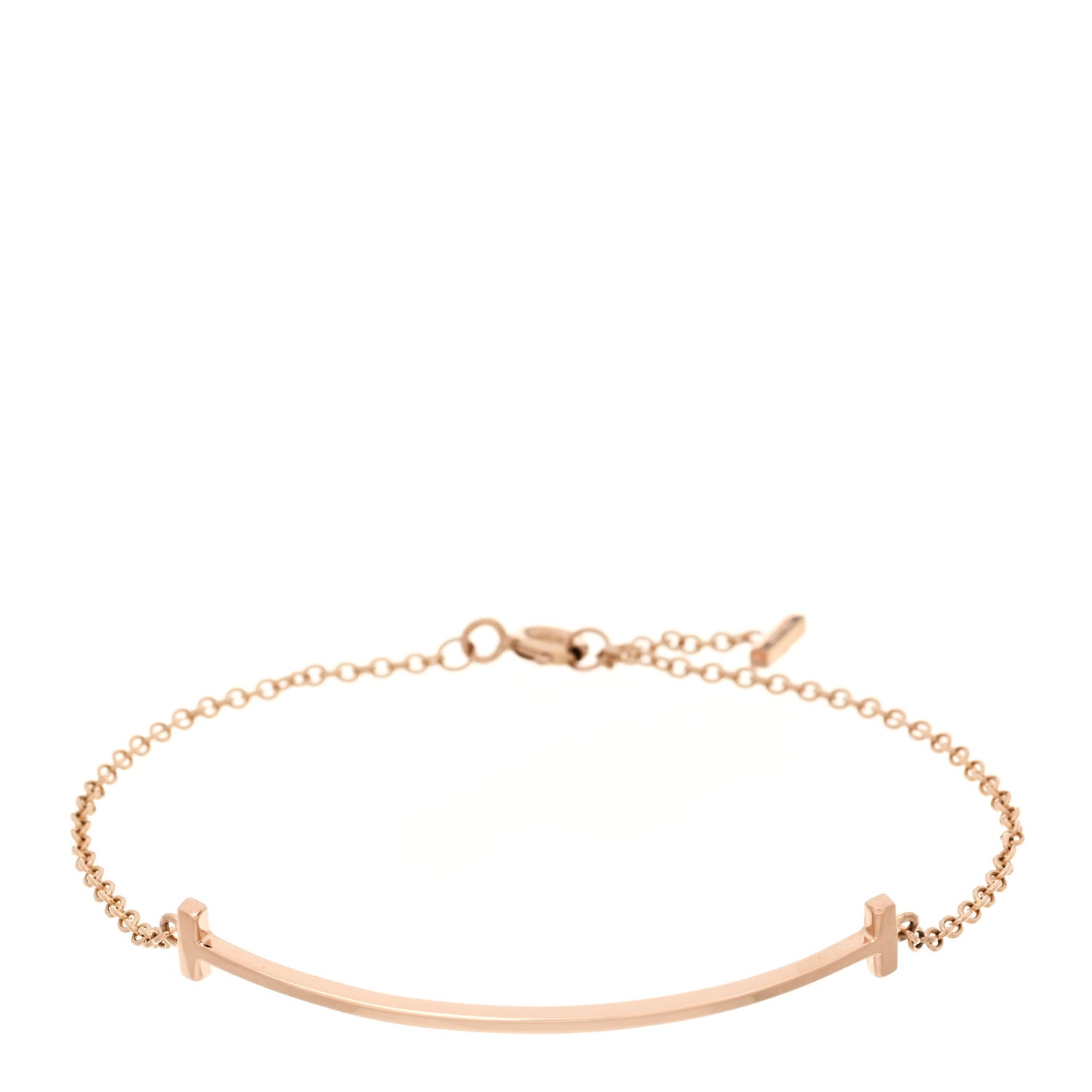 18K Rose Gold T Smile Bracelet