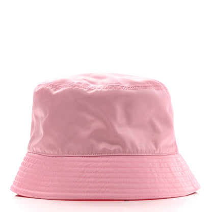 Prada Re-Nylon Metal Triangle Logo Womens Bucket Hat S Rosa 6 of 11