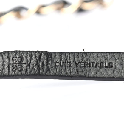 Chanel Lambskin CC Chain Belt 90 36 Black Gold 4 of 4