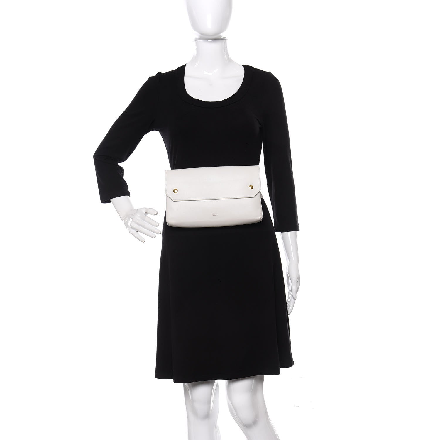 Celine Natural Calfskin Bum Bag White 2 of 16