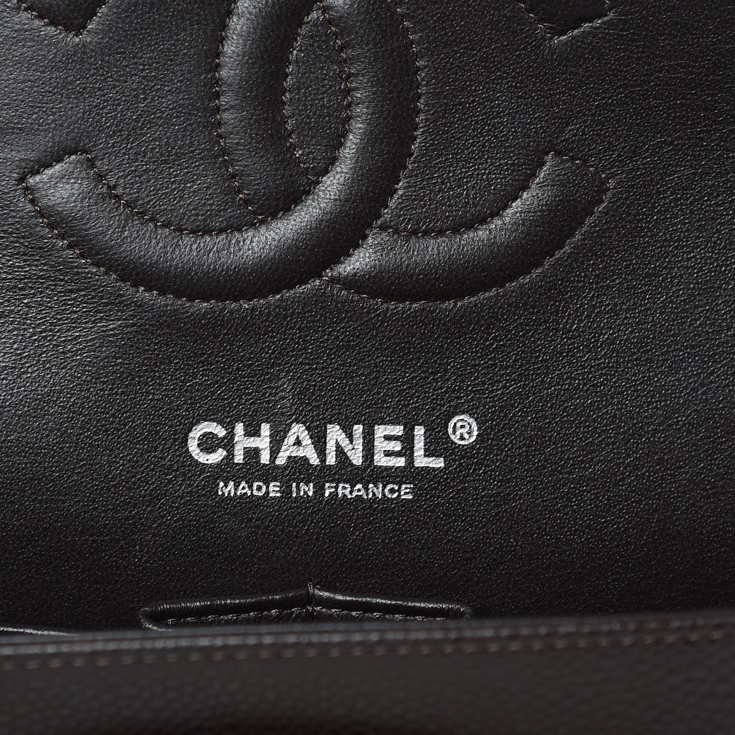 Chanel Caviar Quilted Medium Double Flap Brown 7 of 12