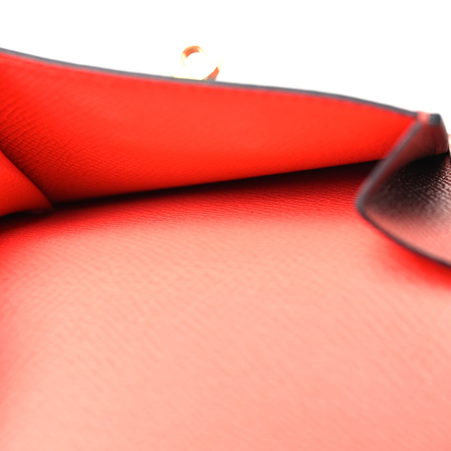 Hermes Epsom Tricolor Kelly Pocket Compact Wallet Rouge Venetian Rouge Sellier Rose Texas 5 of 9