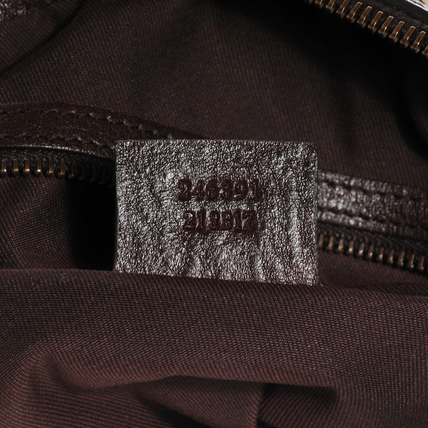 Monogram Interlocking G Tote Dark Brown