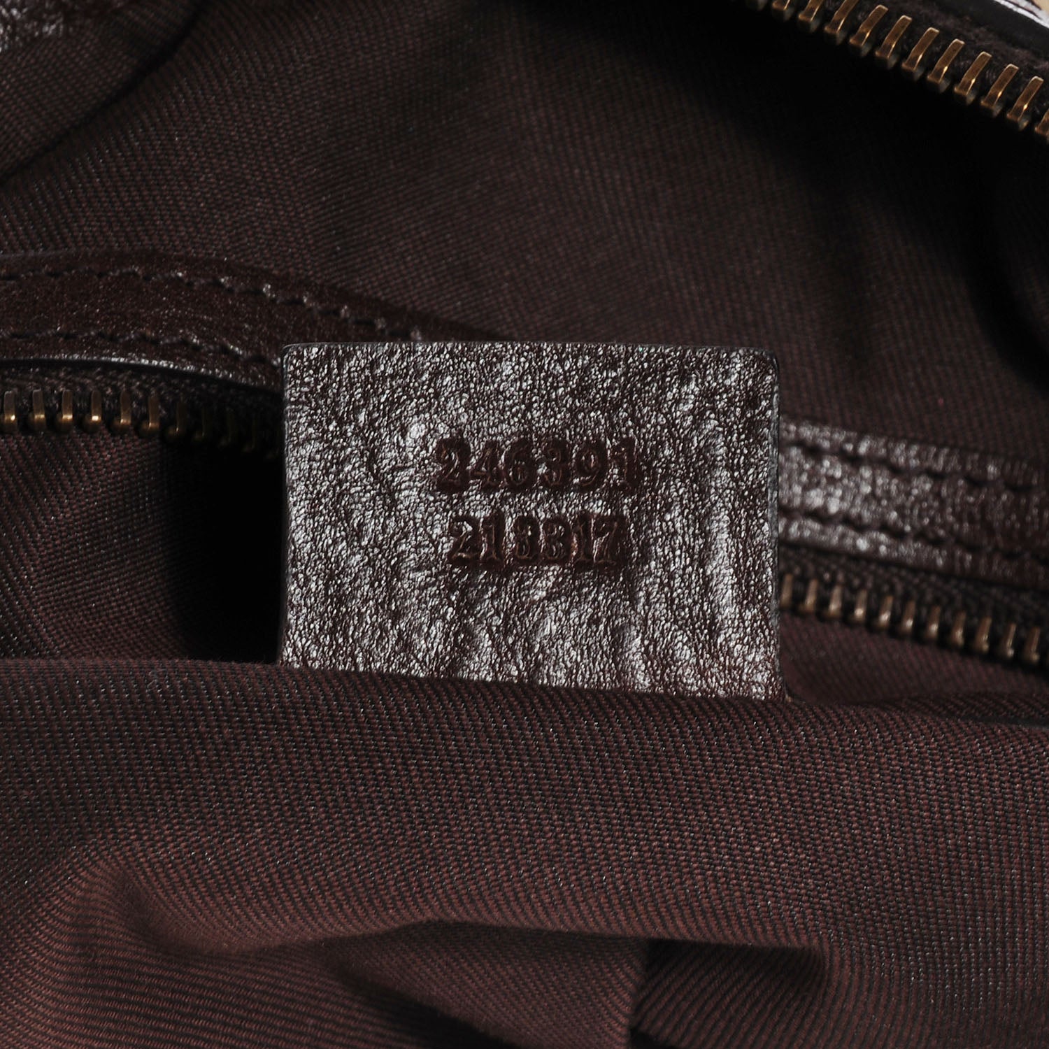 Gucci Monogram Interlocking G Tote Dark Brown 7 of 7