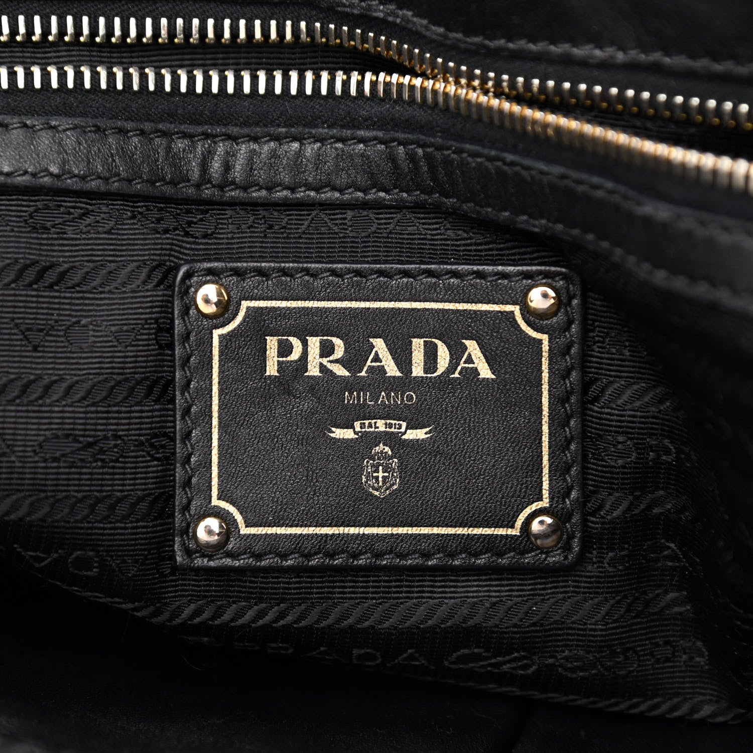 Prada Tessuto Nylon Gaufre Tote Black 6 of 13
