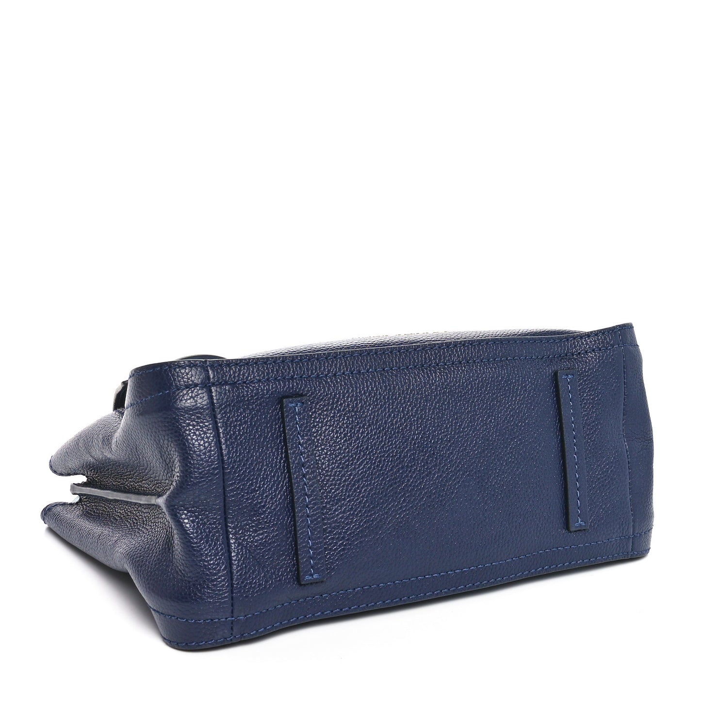 Grained Calfskin The Director Tote  Blue Navy