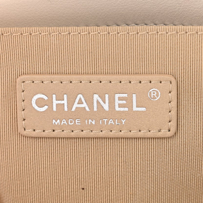 Chanel Lambskin Quilted Chevron Medium Boy Flap White 6 of 11