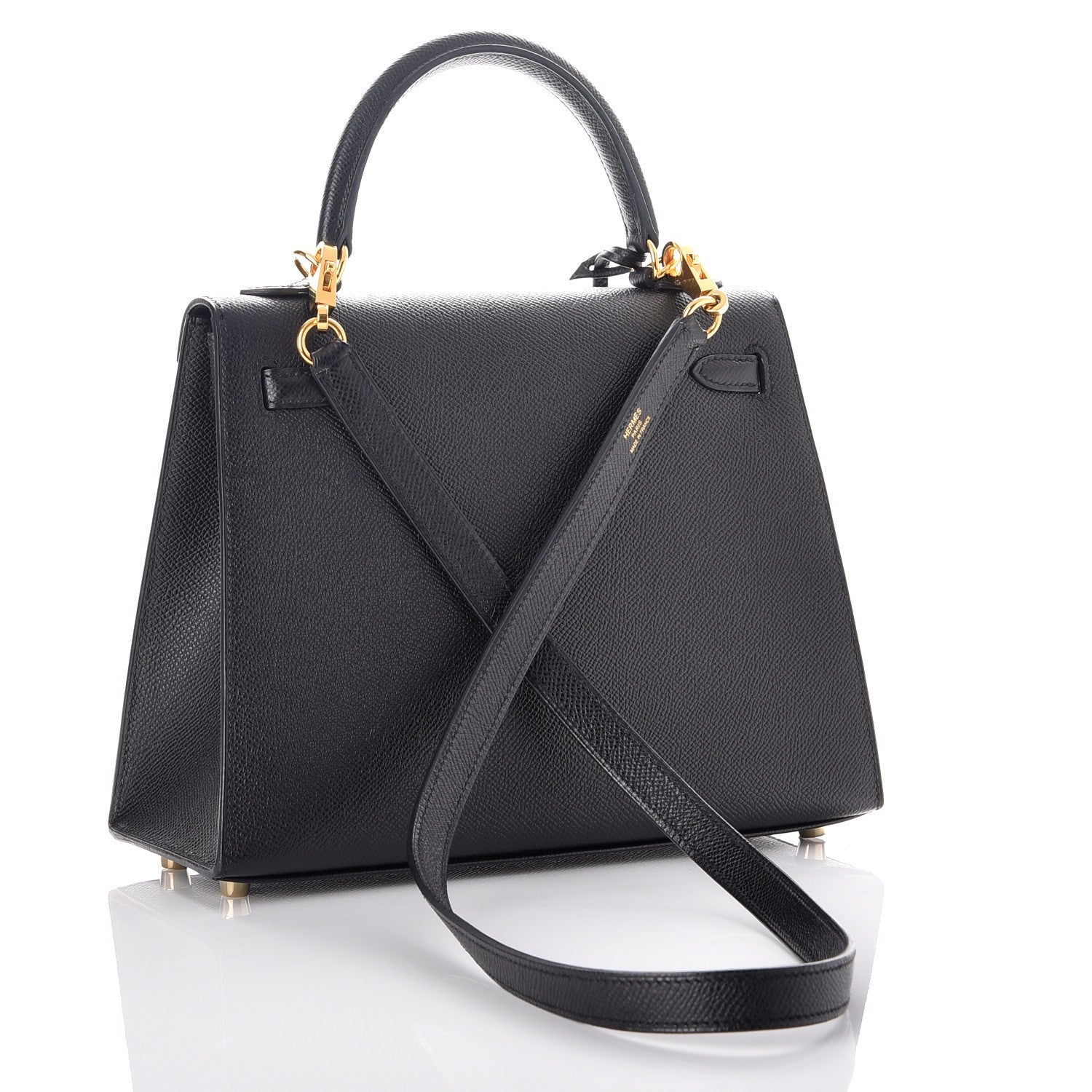 Hermes Epsom Kelly Sellier 25 Black 5 of 41