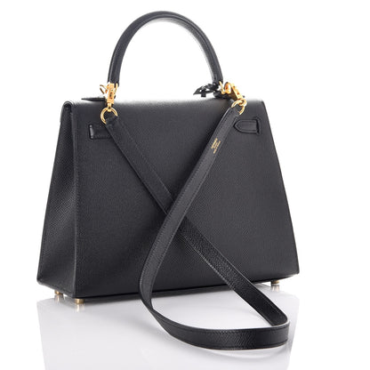 Hermes Epsom Kelly Sellier 25 Black 5 of 41