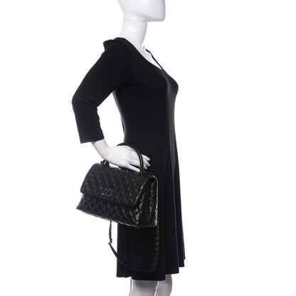 Chanel Caviar Quilted Small Coco Handle Flap So Black 3 of 11