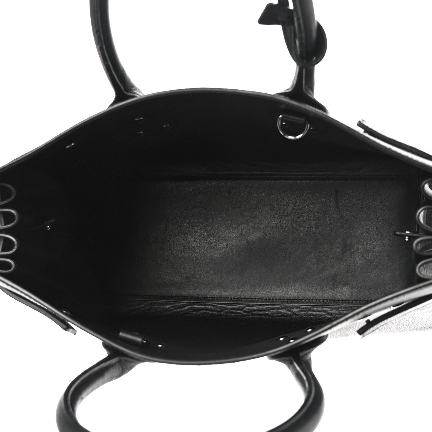 Grained Calfskin Small Sac De Jour Black