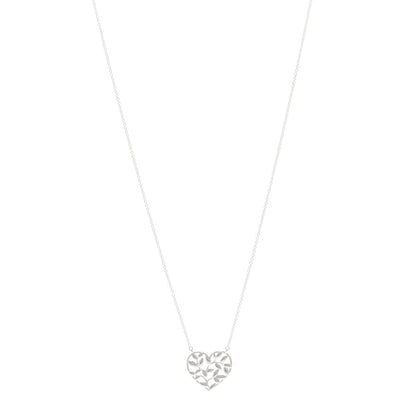 Tiffany Sterling Silver Paloma Picasso Olive Leaf Heart Pendant Necklace 1 of 5