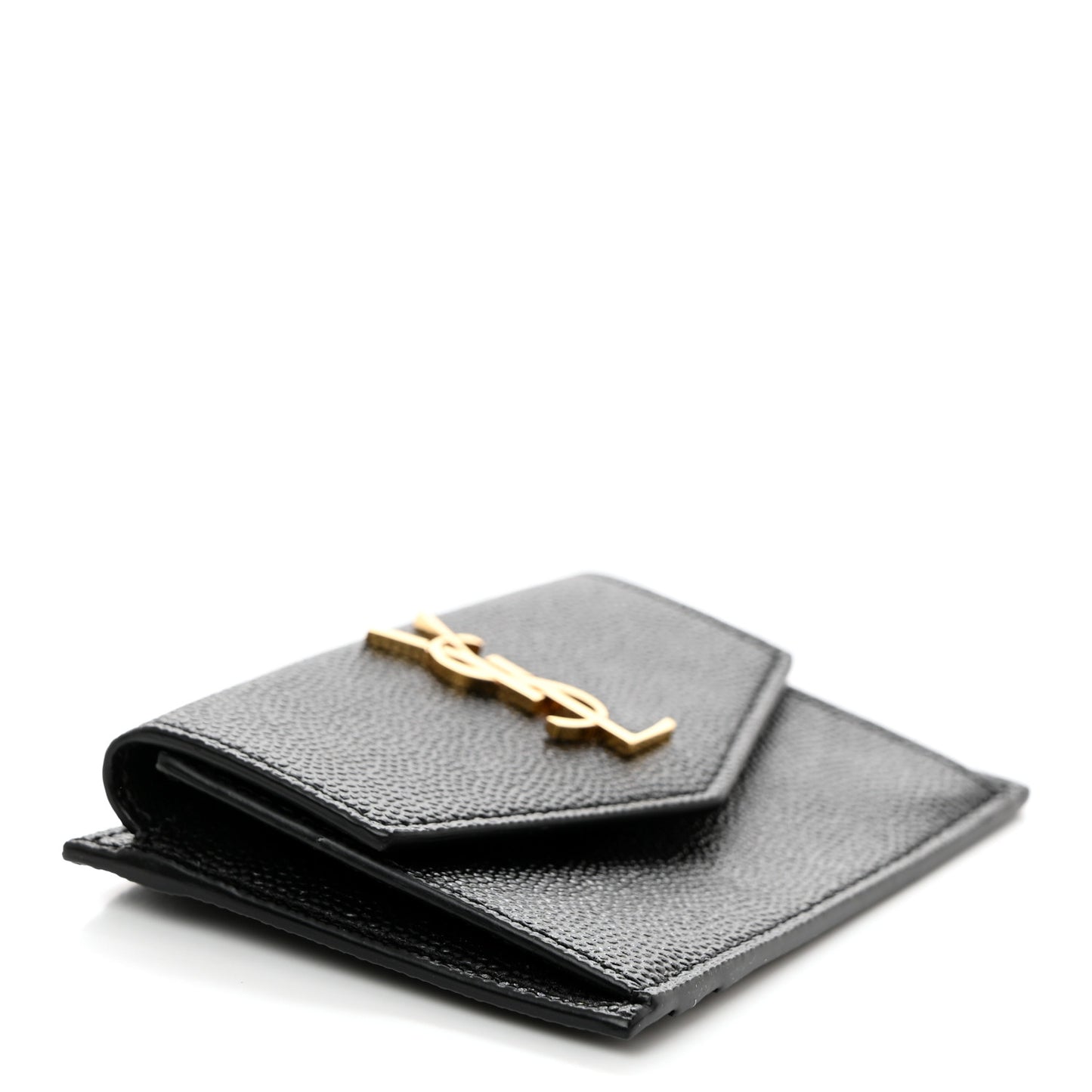 Grain De Poudre Uptown Monogram Card Case Black