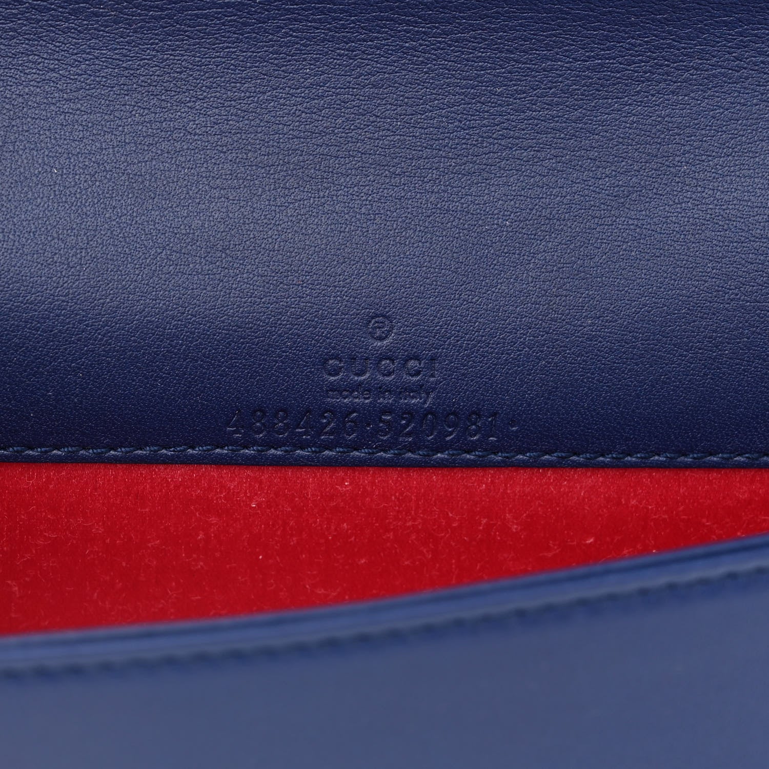 Gucci Velvet Matelasse GG Marmont Mini Bag Cobalt Blue 6 of 12