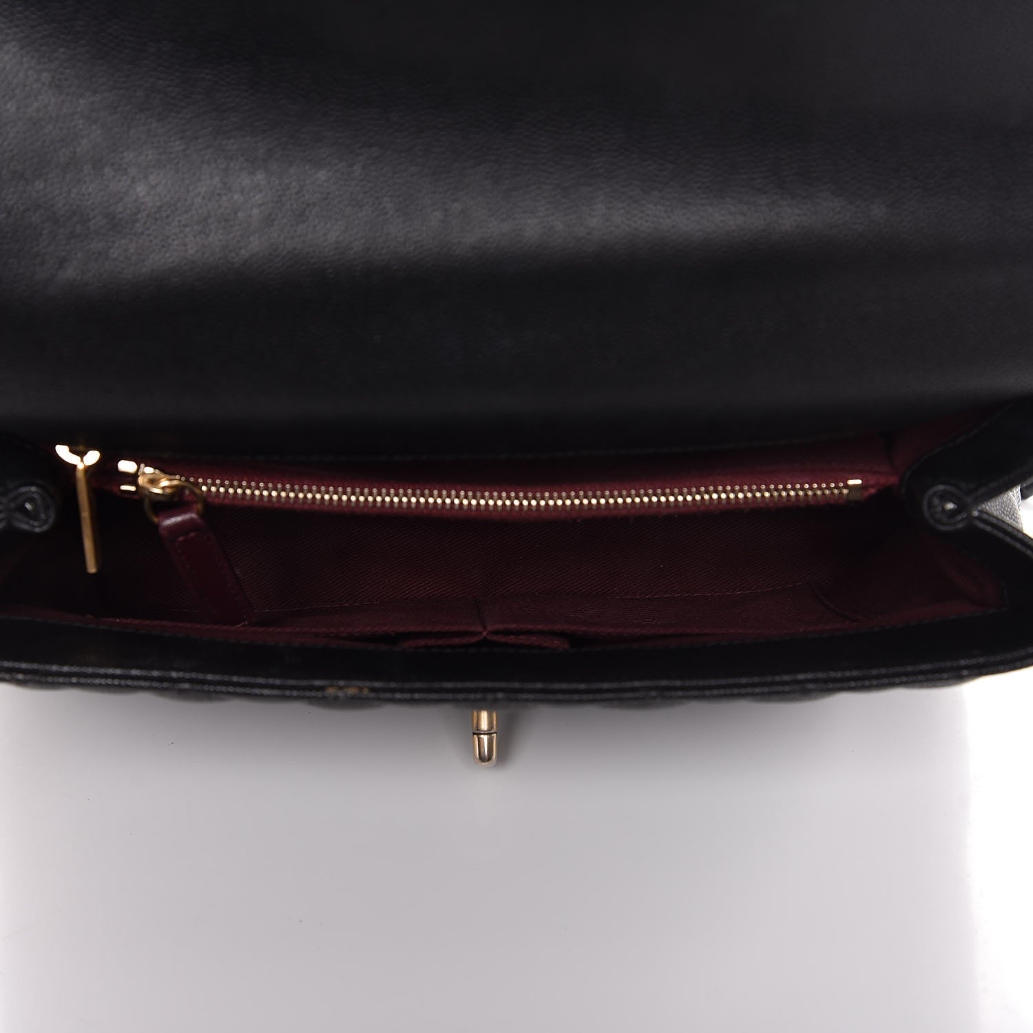 Chanel Caviar Quilted Small Coco Handle Flap Black 5 of 7