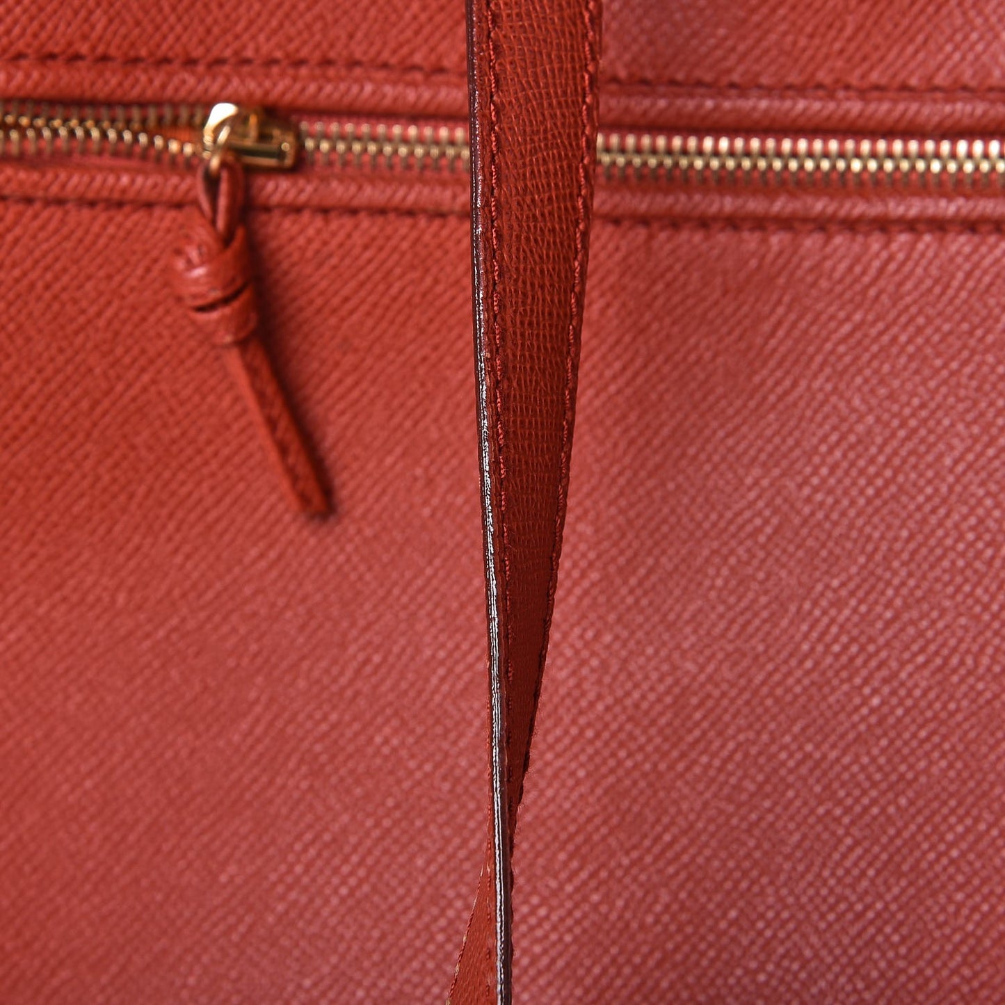 Caviar Zip Top Tote Red