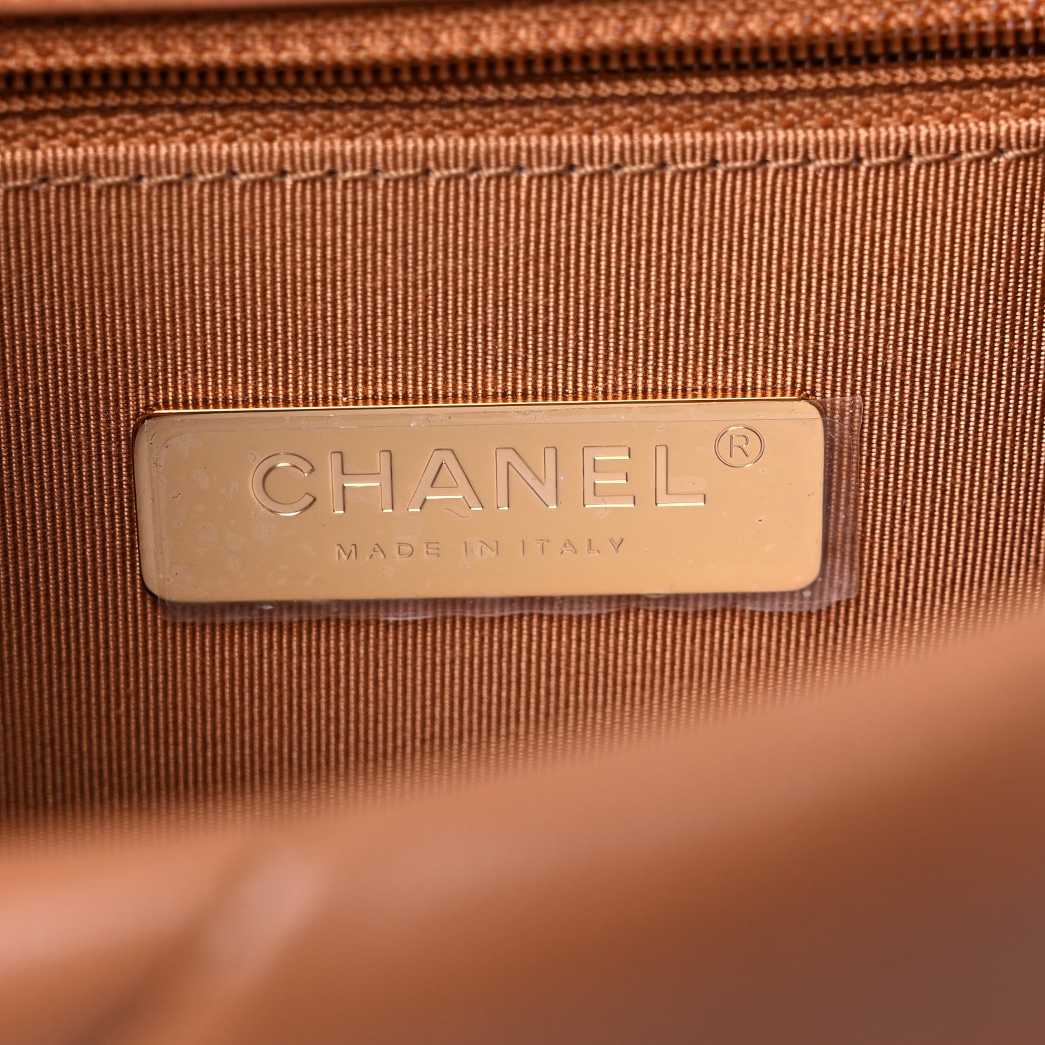 Chanel Lambskin Quilted Medium Chanel 19 Flap Brown 6 of 11