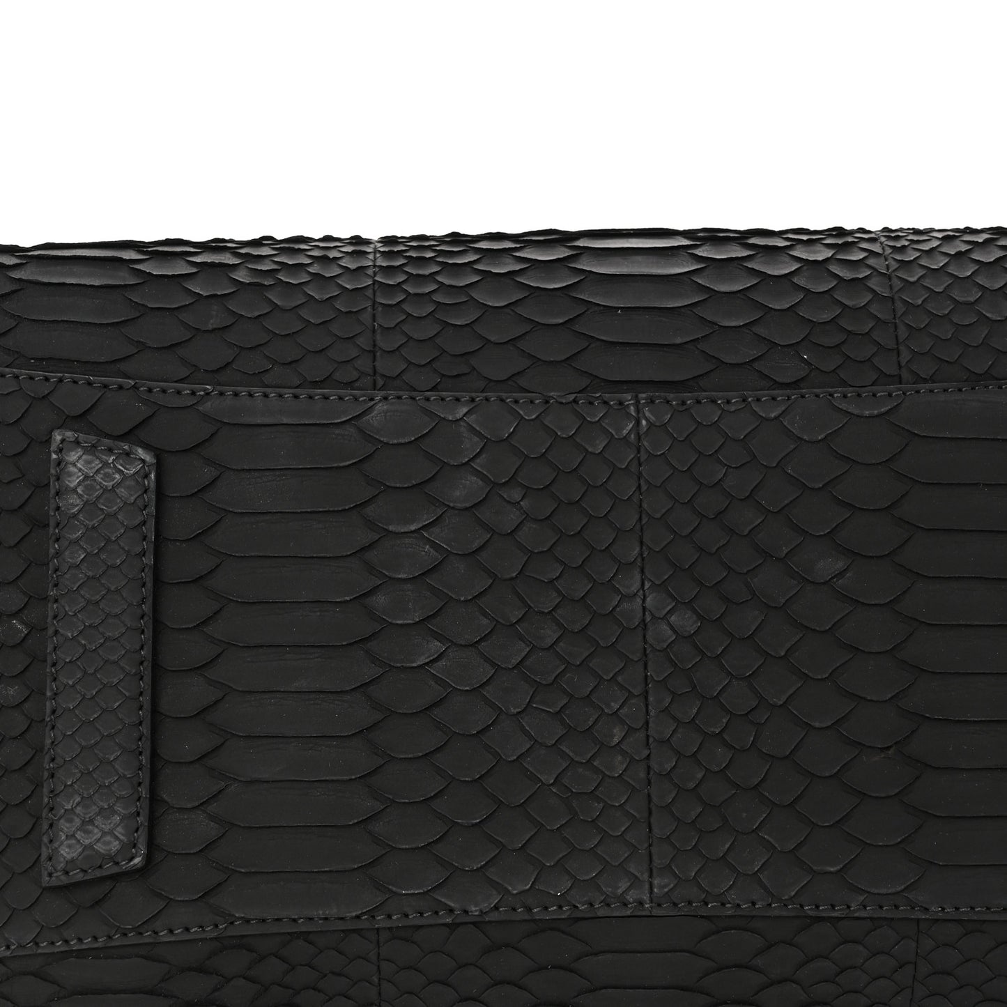 Snakeskin Patent Mini Antigona Black