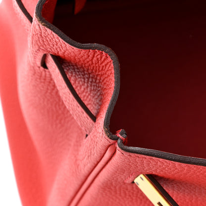 Hermes Togo BIRKIN 30 Rouge Casaque 13 of 21