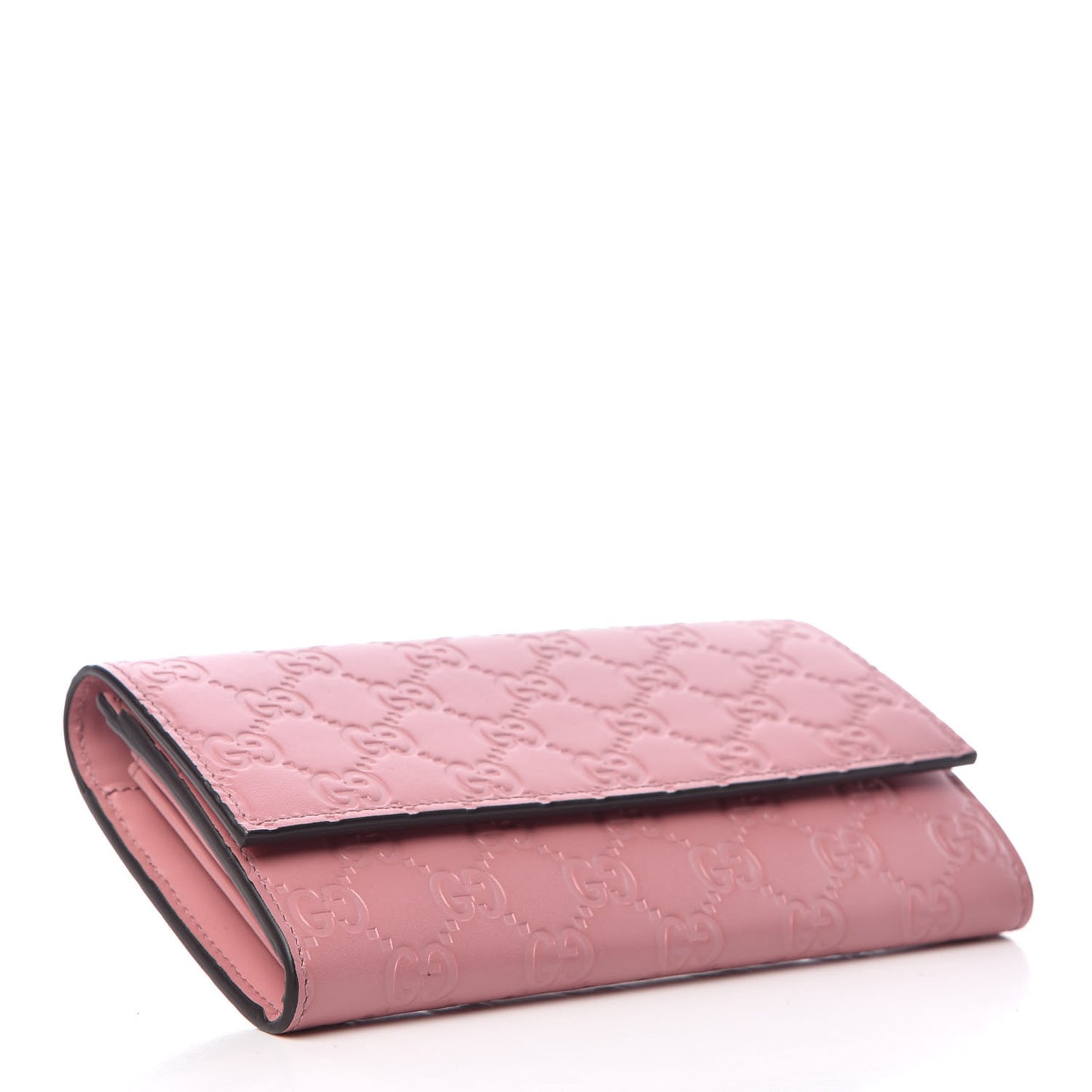 Guccissima Continental Flap Wallet Pink