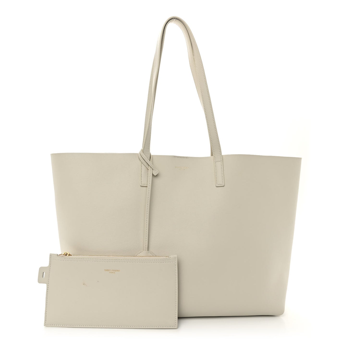 Calfskin Large Shopping Tote Porcellana